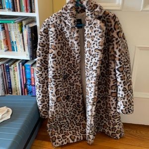 Cheetah print coat